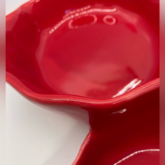 Maioliche Jessica Ceramic 3 Compartment Snack Bowl - Picture 2 of 12